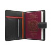 Чехол для паспорта BD-15 Black red